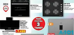 GOODWEST SİYAH CAM ANKASTRE SET 3'LÜ